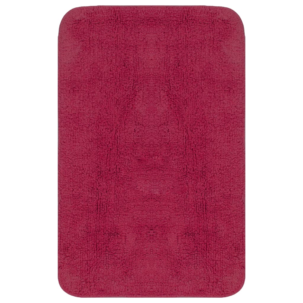 Bathroom Mat Set Fabric - 2 or 3 Pieces in Various Colors - Bend