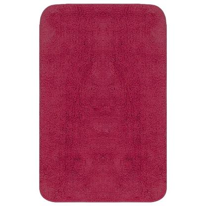 Bathroom Mat Set Fabric - 2 or 3 Pieces in Various Colors - Bend