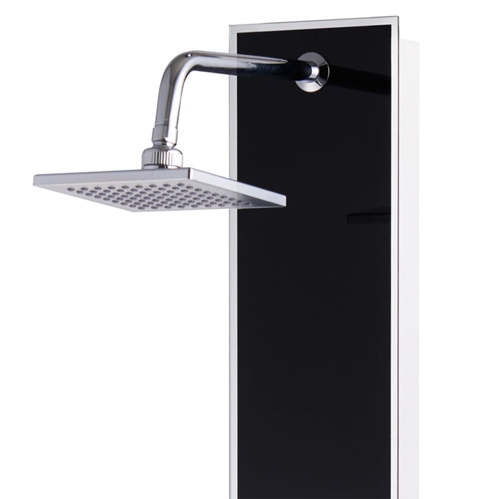 Shower Panel Unit Glass 18x42.1x120 cm Black - Bend