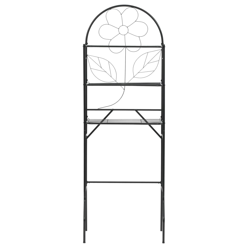 Toilet Rack Black 60x33x174 cm - Bend