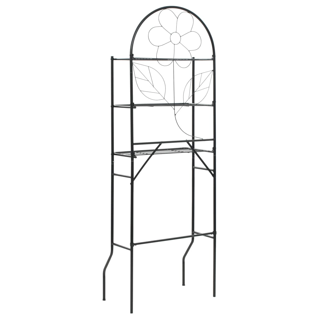 Toilet Rack Black 60x33x174 cm - Bend