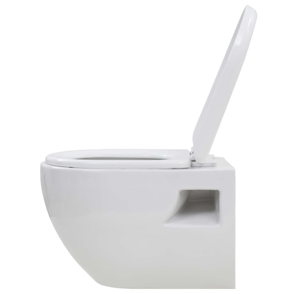 Wall-Hung Toilet Ceramic White