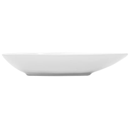 White Triangle Ceramic Basin - Bend