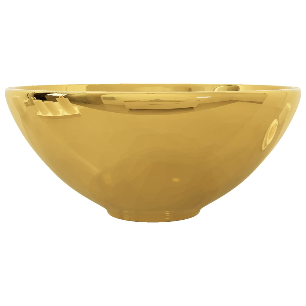 Wash Basin 32.5x14 cm Ceramic Gold - Bend