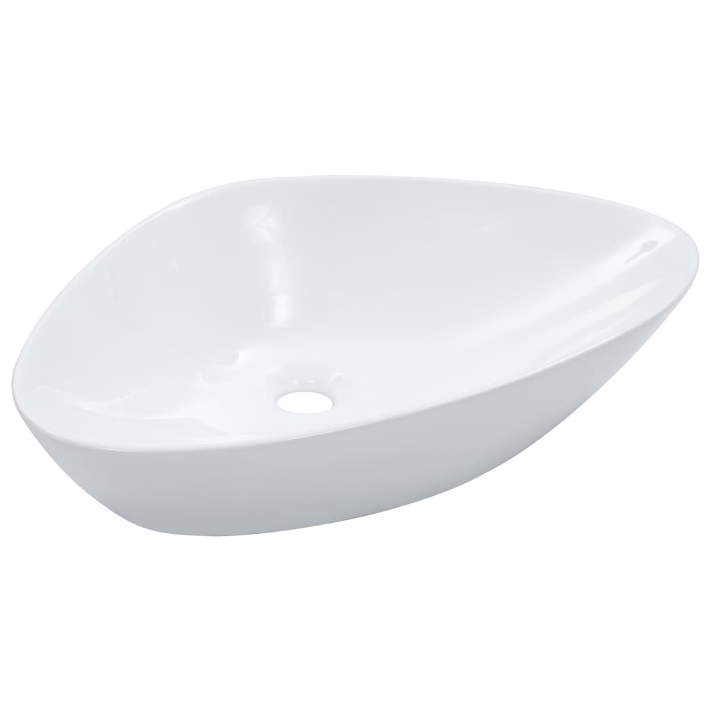 Wash Basin 58.5x39x14 cm Ceramic White - Bend