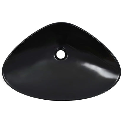 Wash Basin 58.5x39x14 cm Ceramic Black - Bend