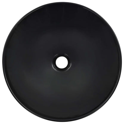 Wash Basin 41x12.5 cm Ceramic Black - Bend