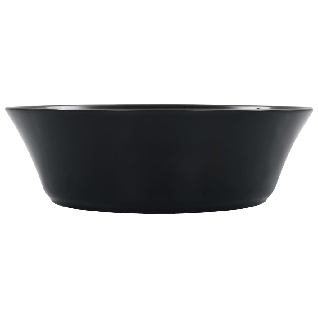 Wash Basin 41x12.5 cm Ceramic Black - Bend