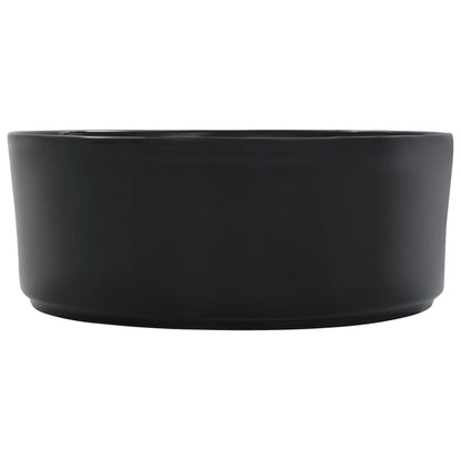 Wash Basin 36x14 cm Ceramic Black - Bend