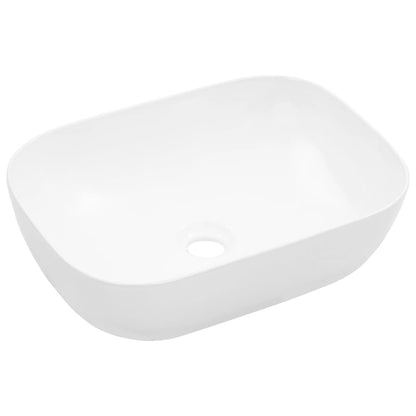 Wash Basin 45.5x32x13 cm Ceramic White - Bend