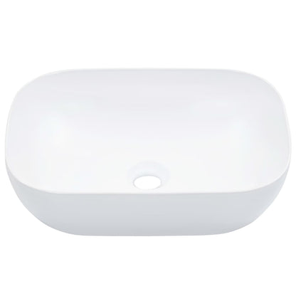 Wash Basin 45.5x32x13 cm Ceramic White - Bend