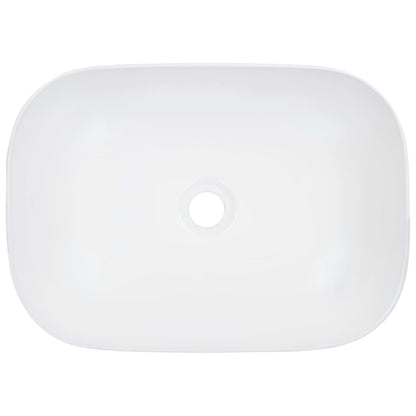 Wash Basin 45.5x32x13 cm Ceramic White - Bend