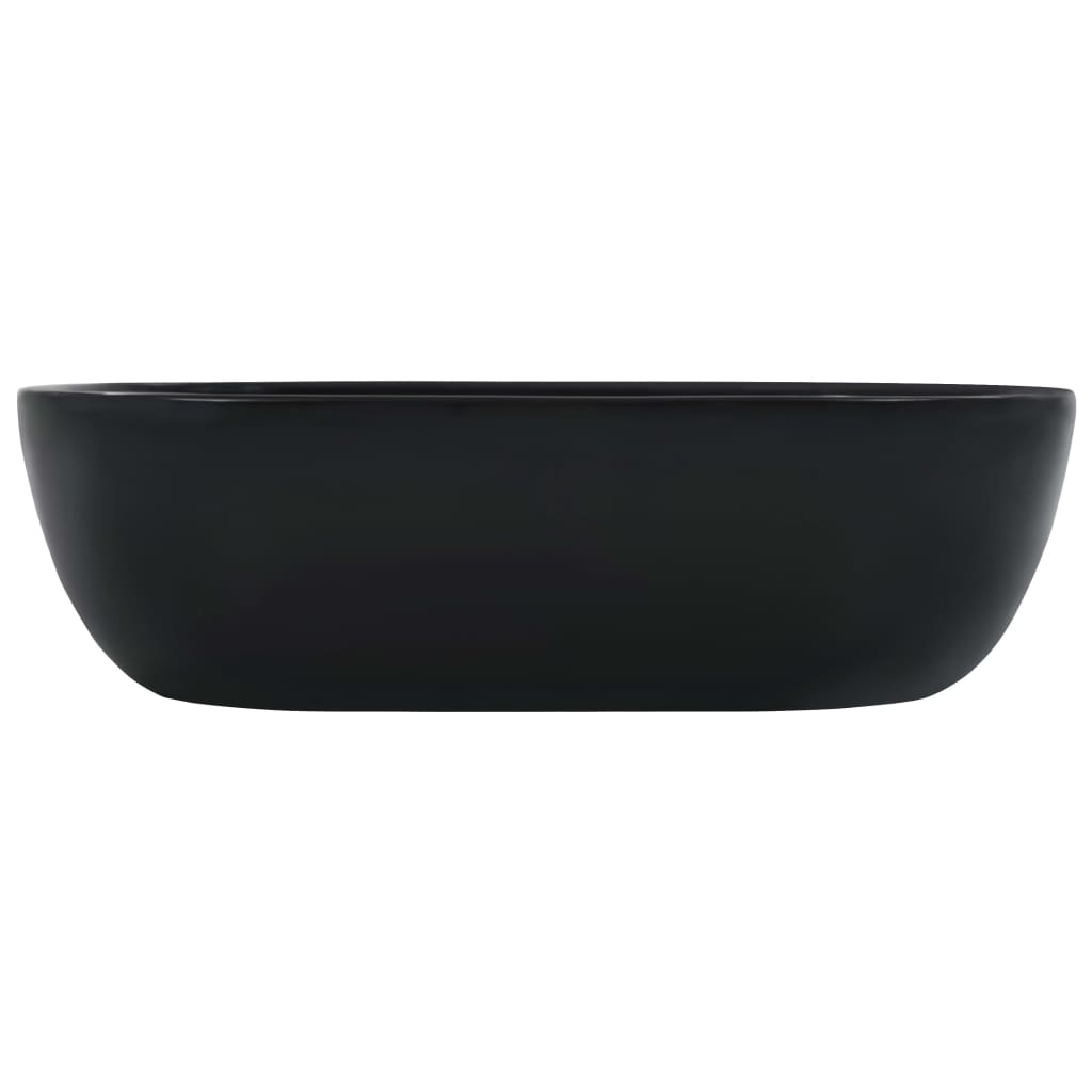 Wash Basin 45.5x32x13 cm Ceramic Black - Bend