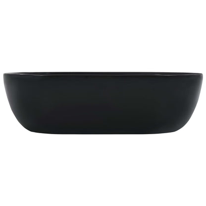 Wash Basin 45.5x32x13 cm Ceramic Black - Bend