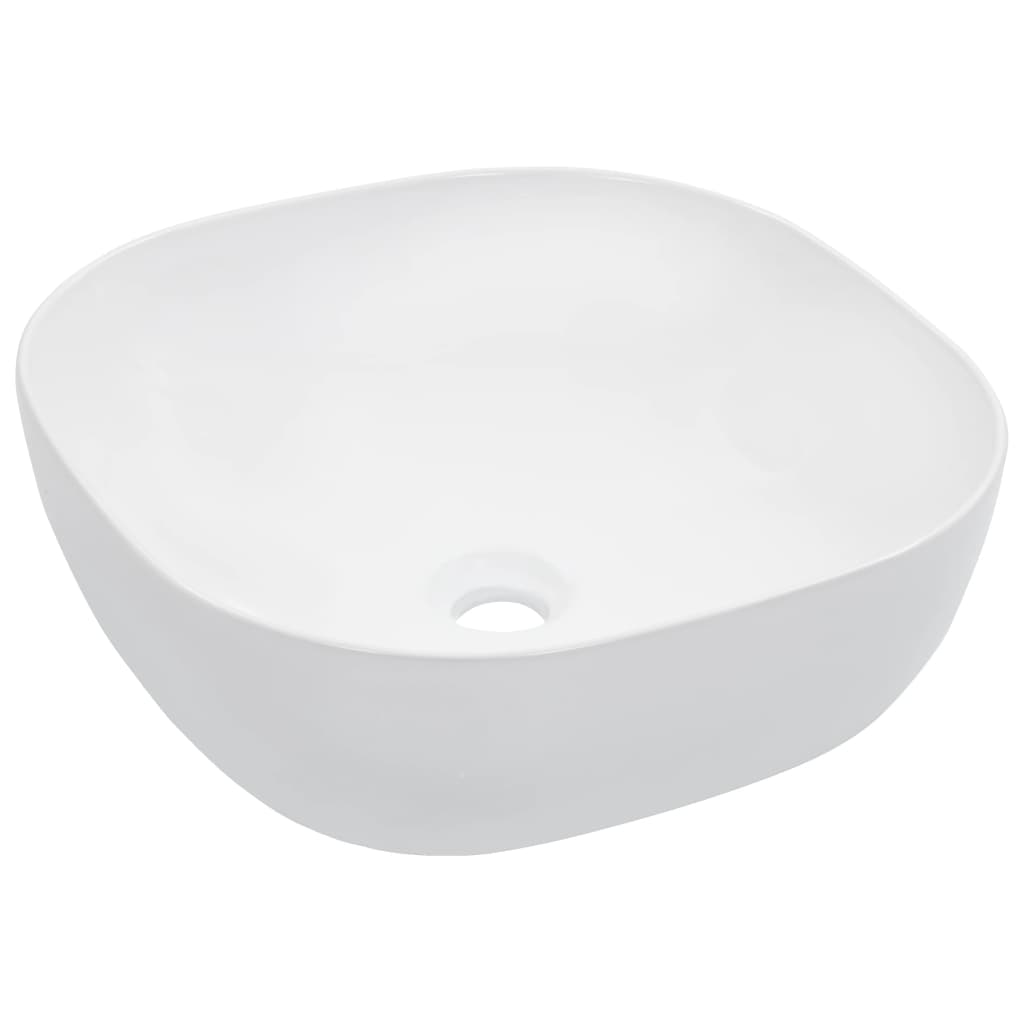 Wash Basin 42.5x42.5x14.5 cm Ceramic White - Bend