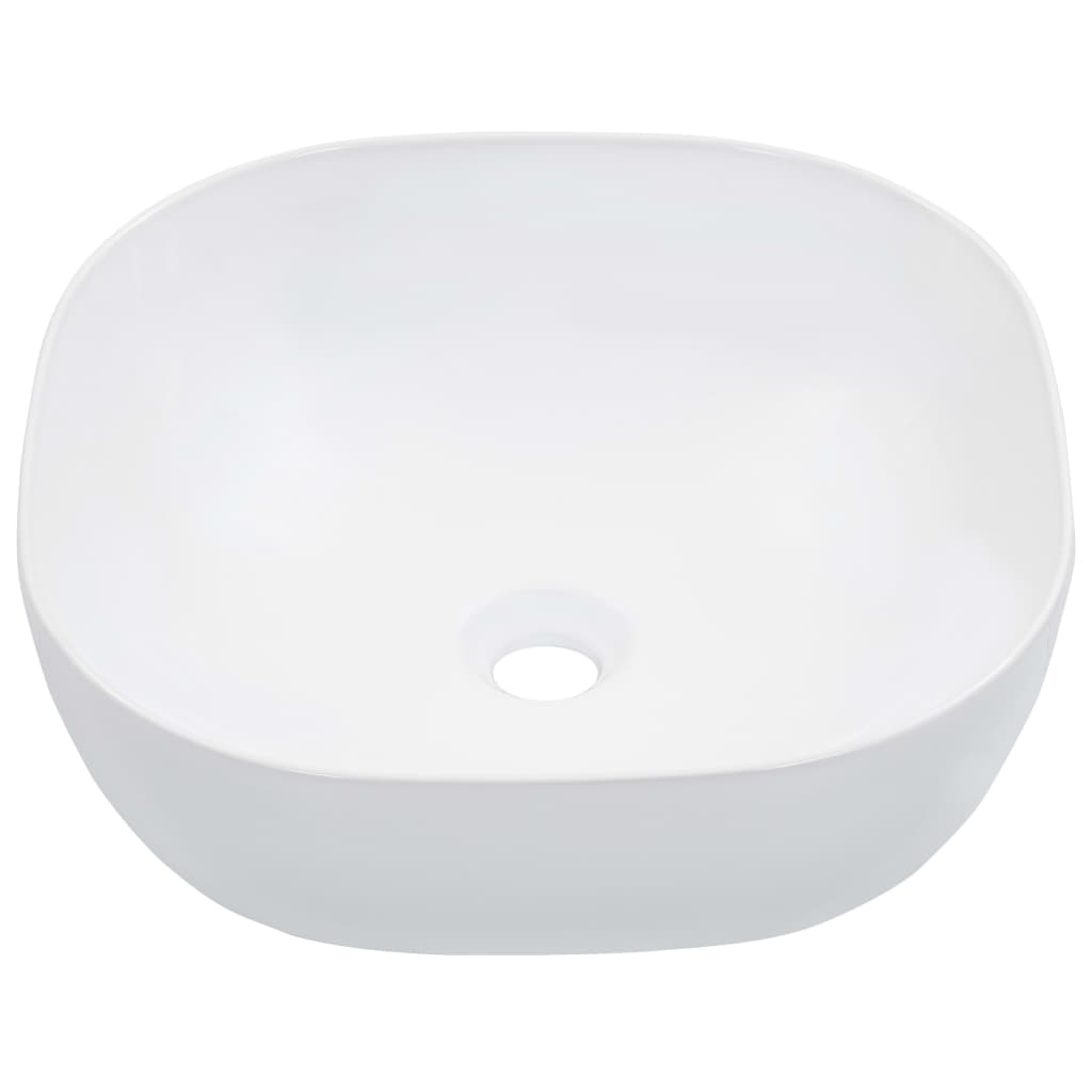 Wash Basin 42.5x42.5x14.5 cm Ceramic White - Bend