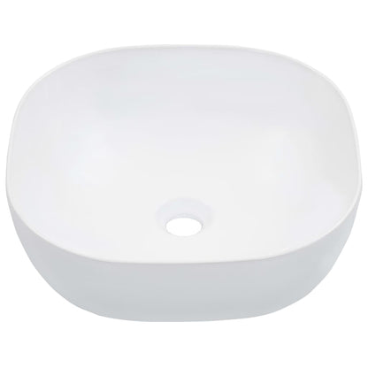 Wash Basin 42.5x42.5x14.5 cm Ceramic White - Bend