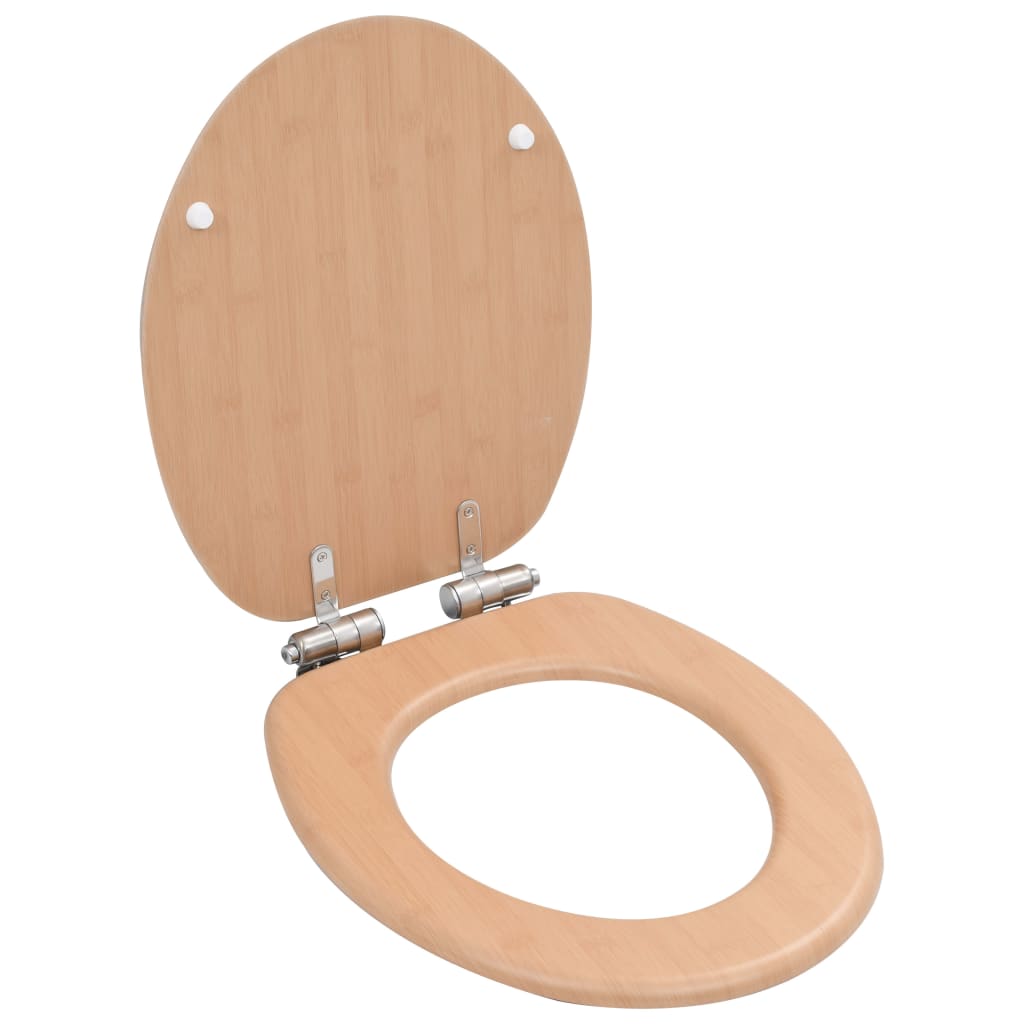 MDF Toilet Seat - Bamboo Design - Bend