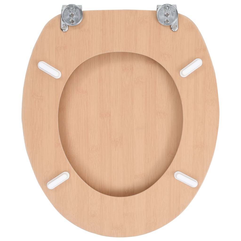 MDF Toilet Seat - Bamboo Design - Bend