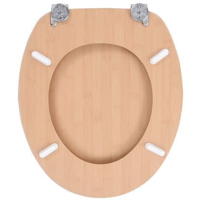 MDF Toilet Seat - Bamboo Design - Bend