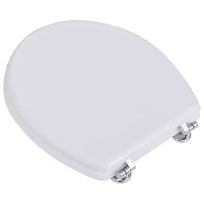 Toilet Seats with Lids 2 pcs MDF White - Bend