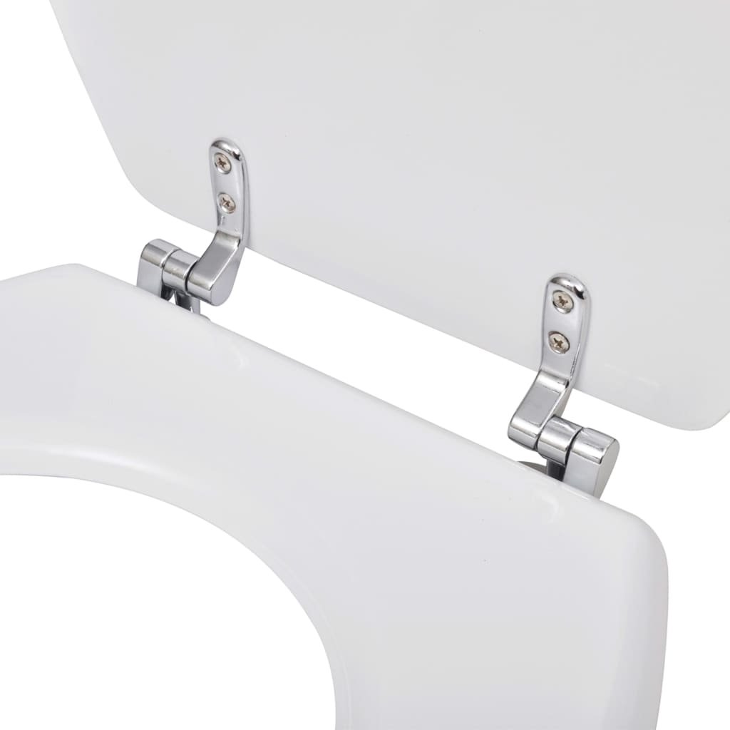 Toilet Seats with Lids 2 pcs MDF White - Bend