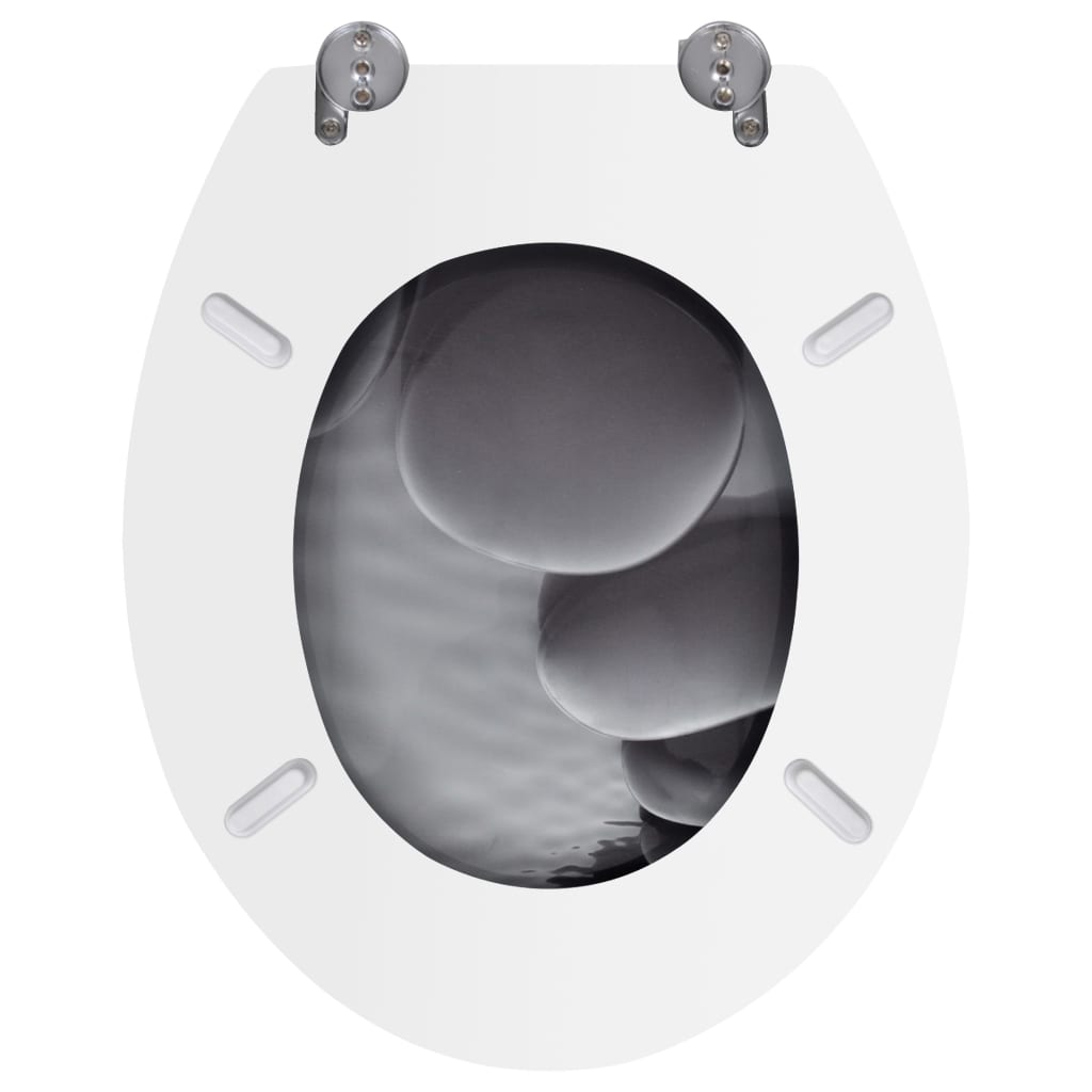 MDF Toilet Seat - Stones Design - Bend