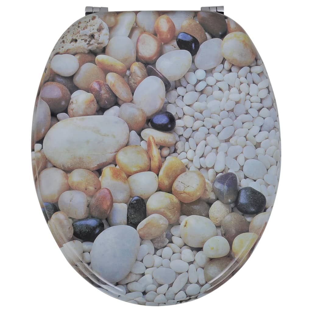 MDF Toilet Seat - Pebbles Design - Bend