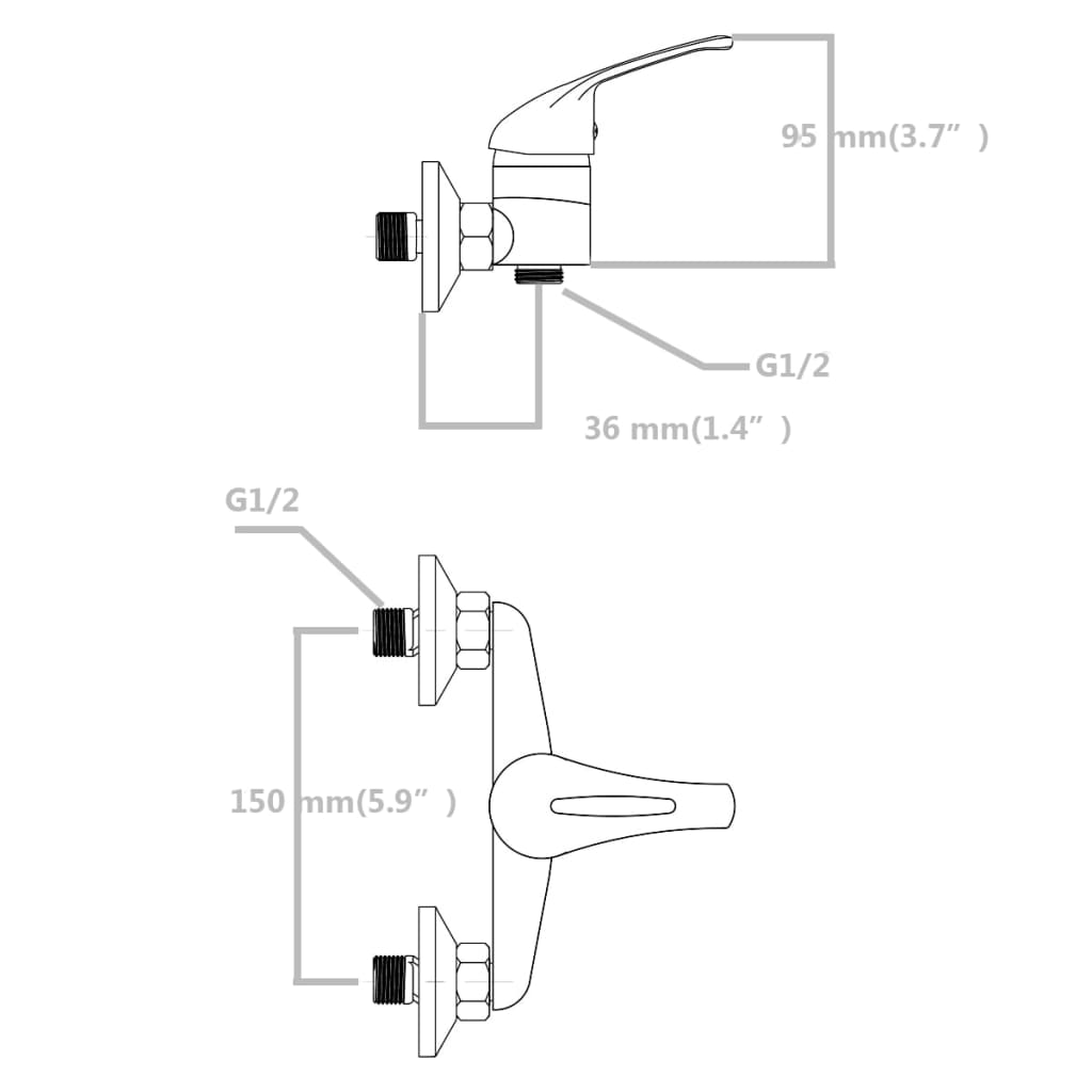 Mixer Showers 2 pcs - Bend