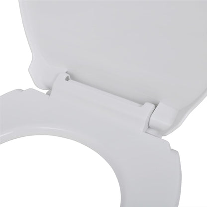 Toilet Seats with Soft Close Lids 2 pcs Plastic White