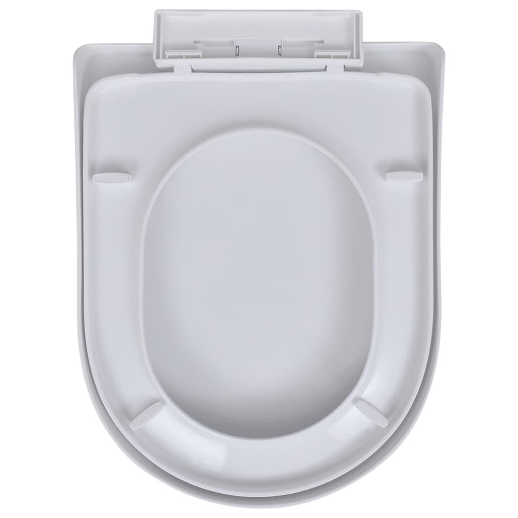 Toilet Seats with Soft Close Lids 2 pcs Plastic White - Bend