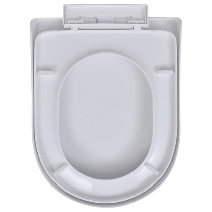 Toilet Seats with Soft Close Lids 2 pcs Plastic White - Bend