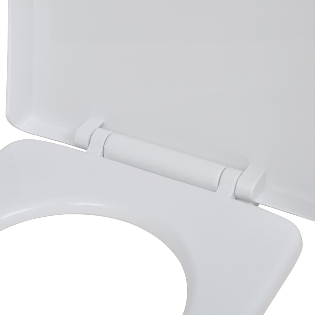 Toilet Seats with Soft Close Lids 2 pcs Plastic White - Bend