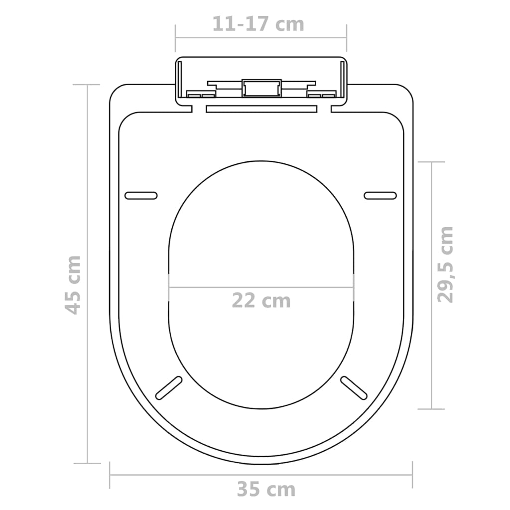 Toilet Seats with Soft Close Lids 2 pcs Plastic White - Bend