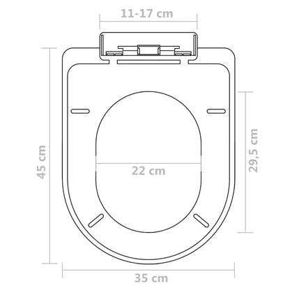 Toilet Seats with Soft Close Lids 2 pcs Plastic White - Bend