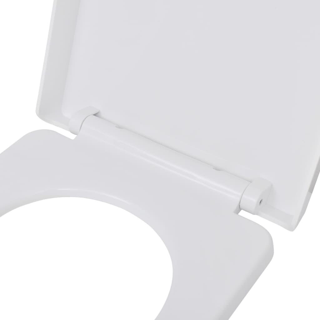 Toilet Seats with Soft Close Lids 2 pcs Plastic White - Bend