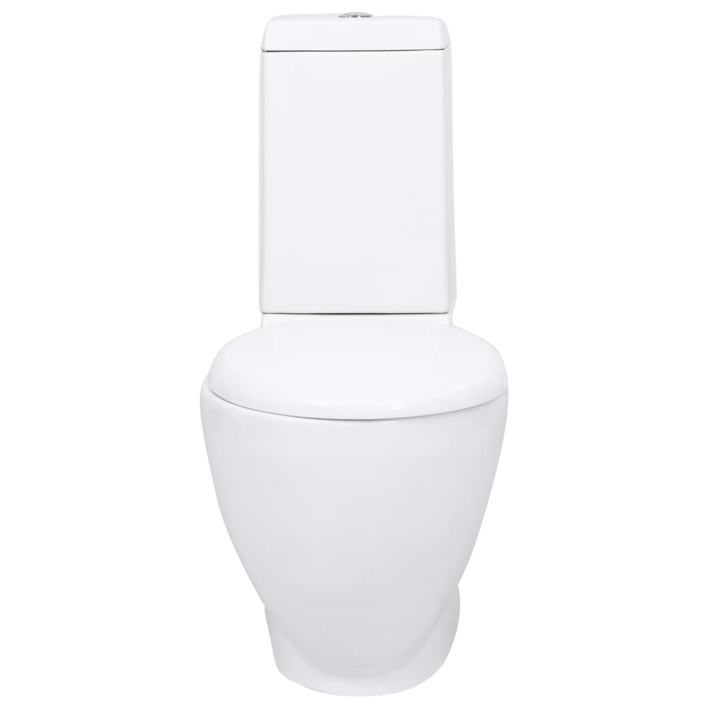 Ceramic Toilet Back Water Flow White - Bend