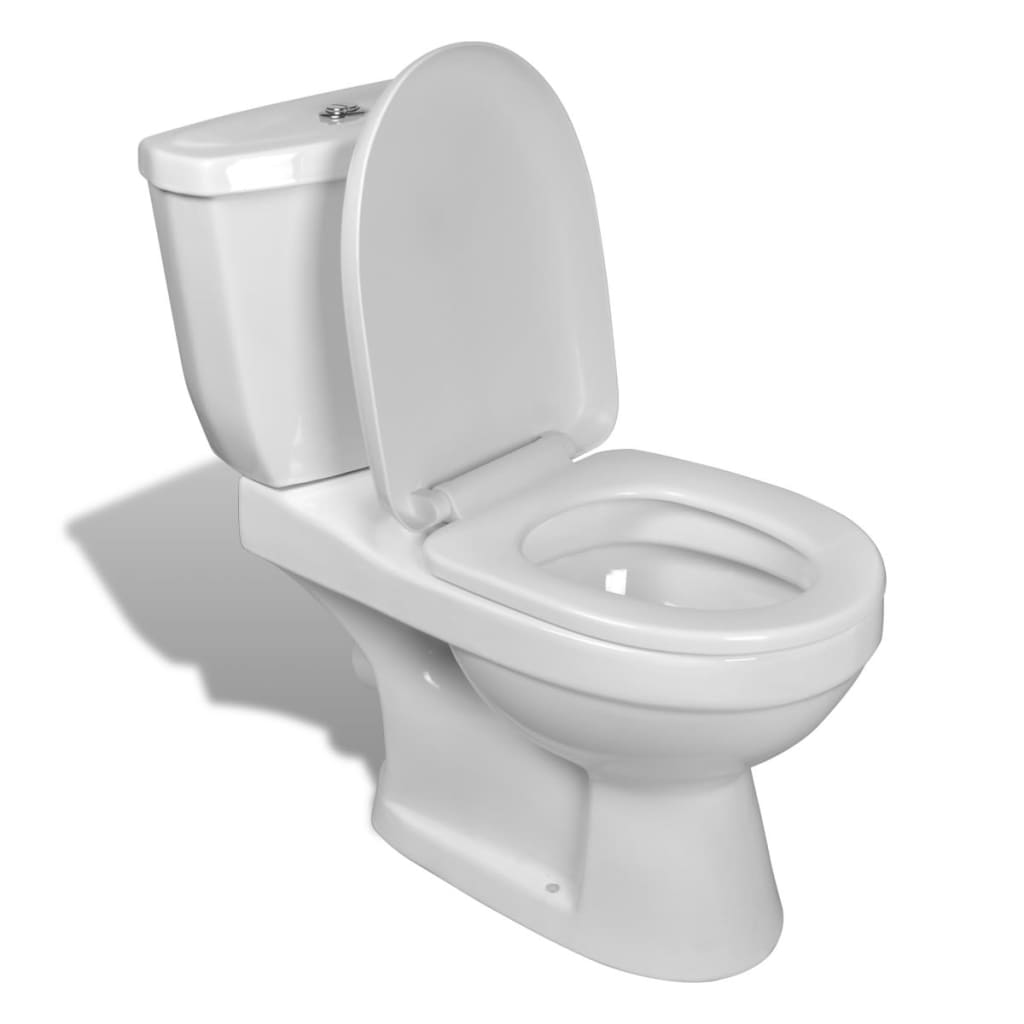 Toilet With Cistern White