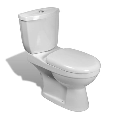 Toilet With Cistern White