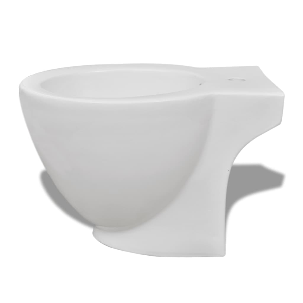 Round Bidet Stand White High-quality Ceramic - Bend