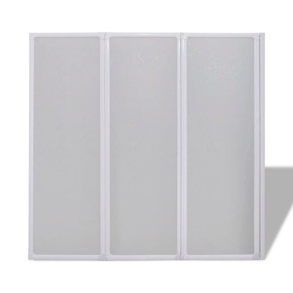 Shower Bath Screen Wall 117 x 120 cm 3 Panels Foldable - Bend