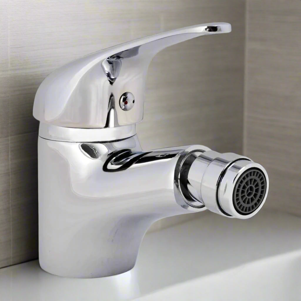 Bathroom Bidet Mixer Tap Chrome - Bend