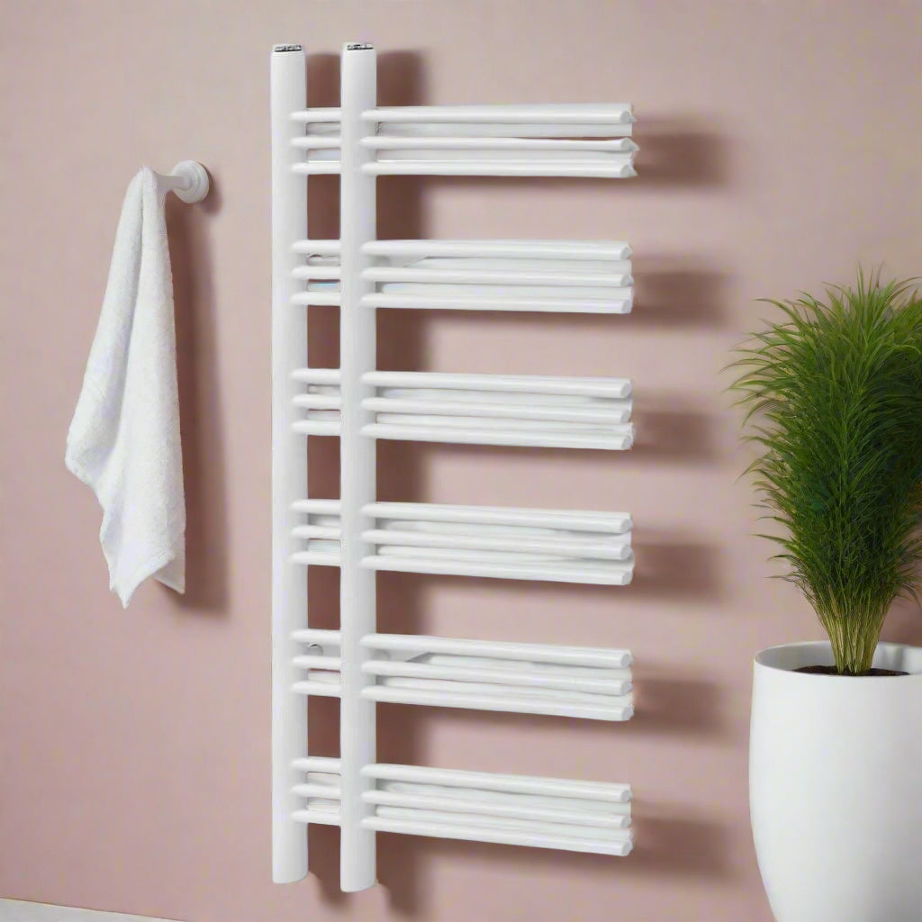 E-Shaped Bathroom Radiator Central Heating Towel Rail - Bend