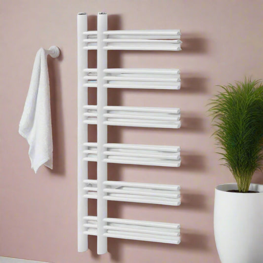 E-Shaped Bathroom Radiator Central Heating Towel Rail - Bend