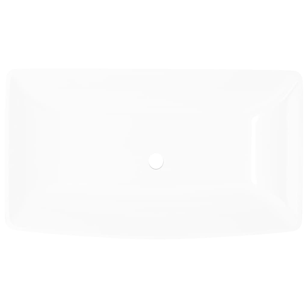 Luxury Ceramic Basin Rectangular Sink White 71 x 39 cm