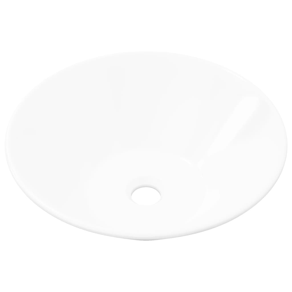 Bathroom Porcelain Ceramic Sink Art Basin Bowl White - Bend