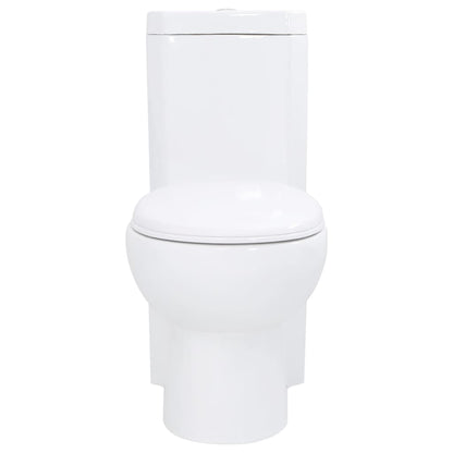 WC Ceramic Toilet Bathroom Corner Toilet White - Bend