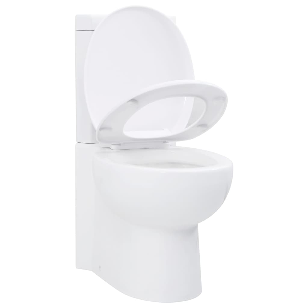 WC Ceramic Toilet Bathroom Corner Toilet White - Bend