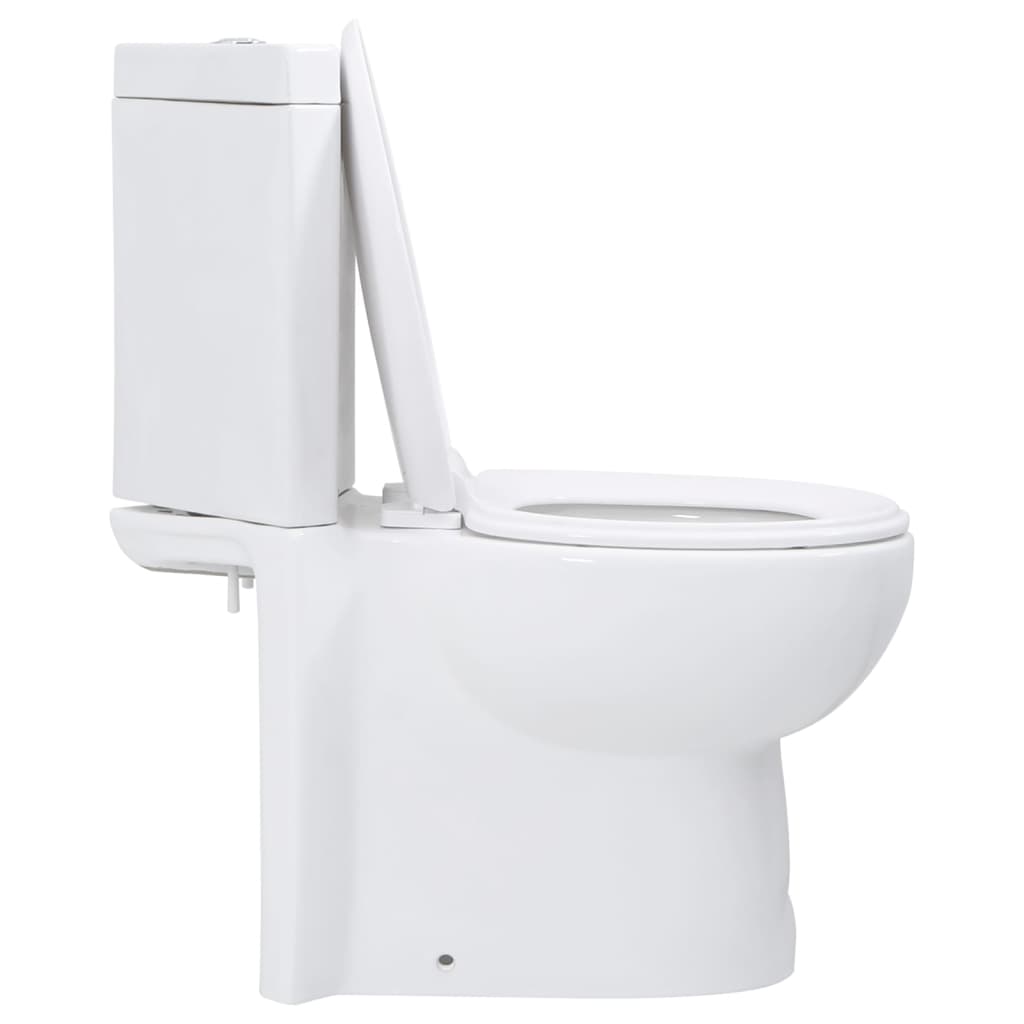 WC Ceramic Toilet Bathroom Corner Toilet White - Bend