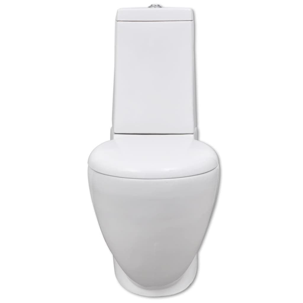 White Ceramic Toilet & Bidet Set - Bend